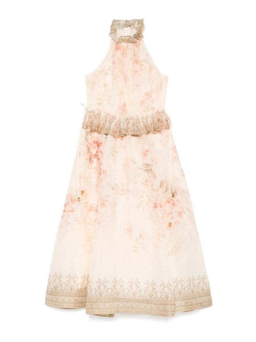 Zimmermann Robe Au Genou - Rouge