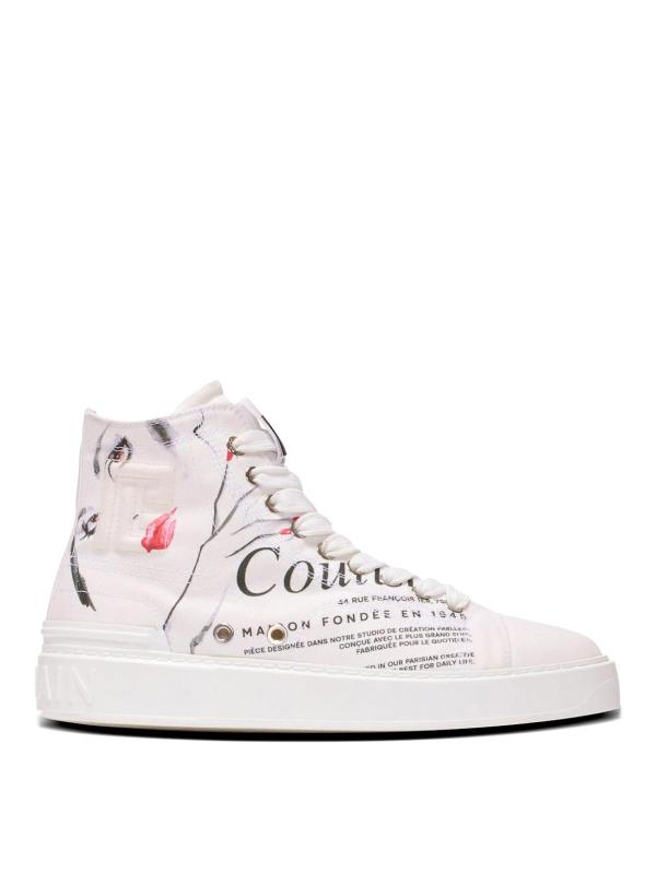 Balmain Baskets - Rouge