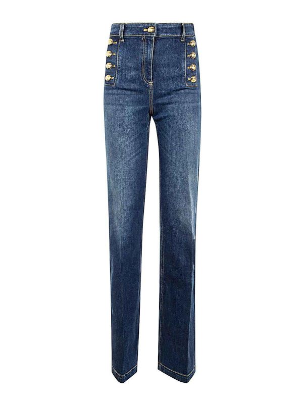 Elisabetta Franchi Jean Bootcut - Bleu