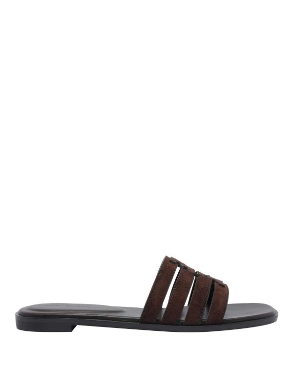 Tory Burch Tongs - Marron