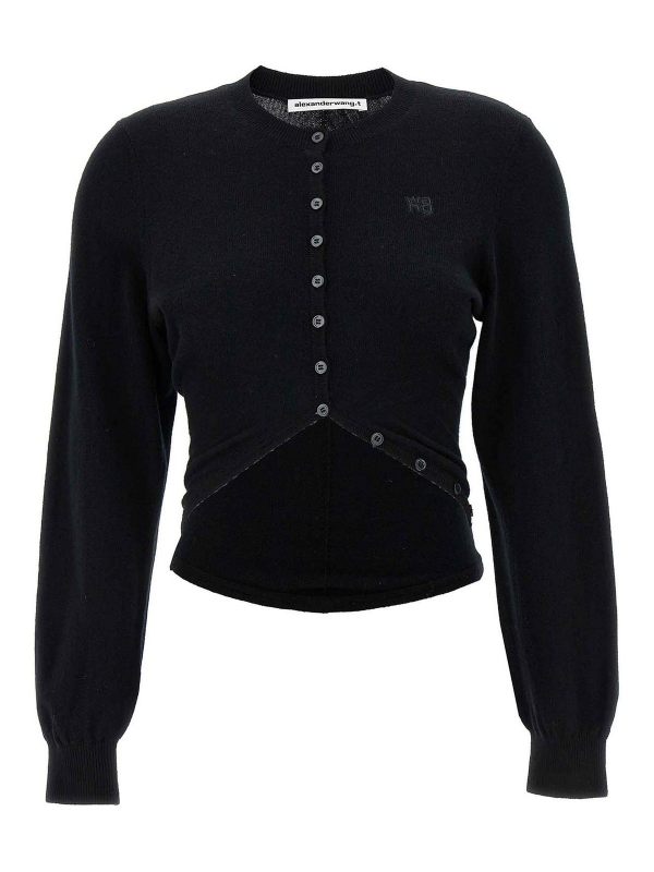 T By Alexander Wang Cardigan - Noir