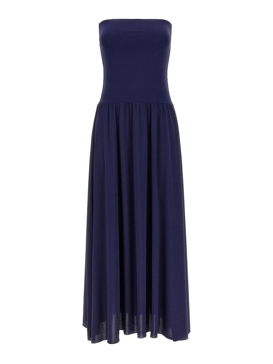 Eres Robe Au Genou - Bleu