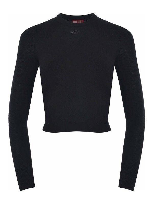 Diesel Pull Col Rond - Noir