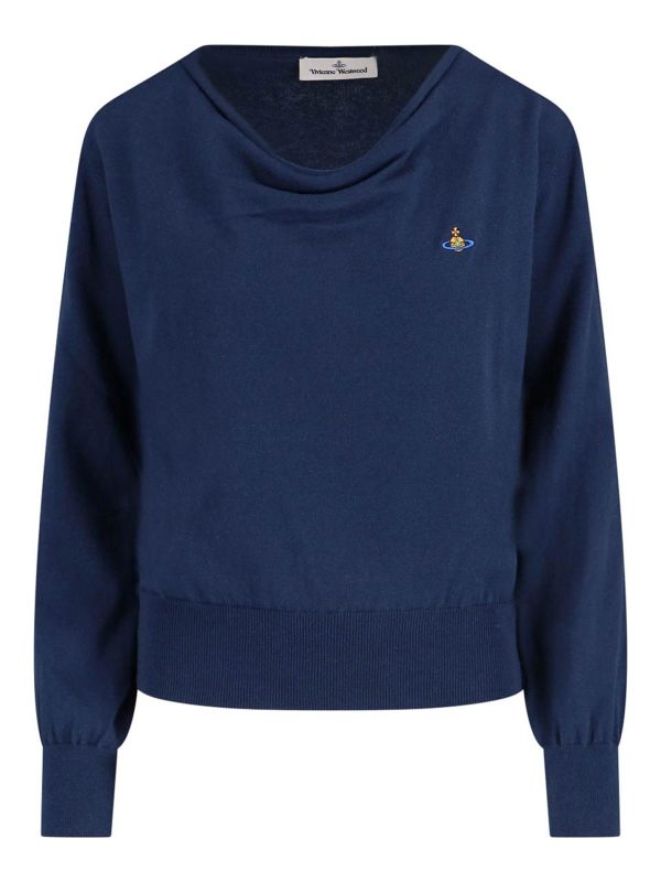 Vivienne Westwood Pull Col Bateau - Bleu