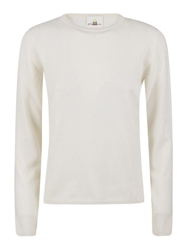 Eleven88 Pull Col Rond - Blanc