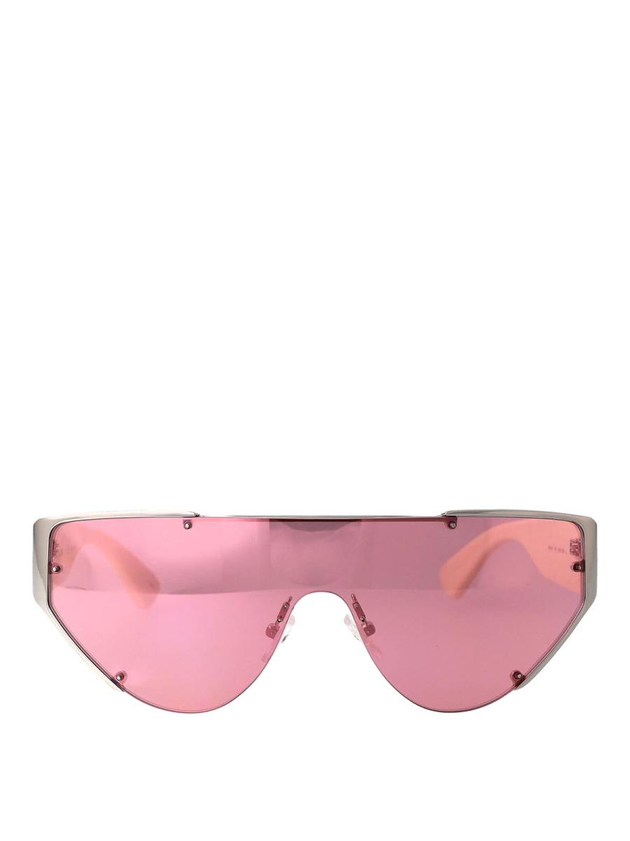 Alexander Mcqueen Lunettes De Soleil - Argent