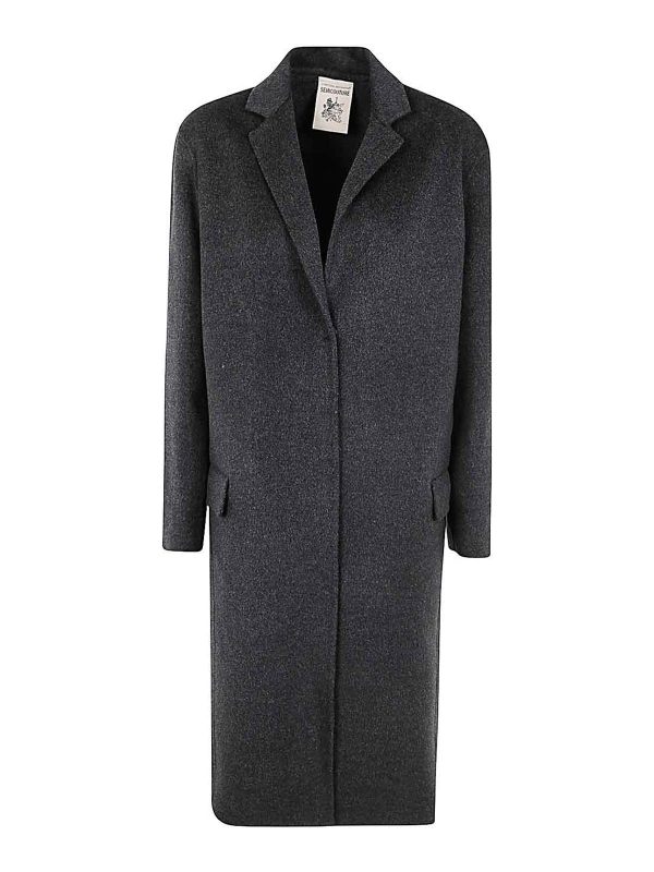 Semicouture Manteau Court - Gris