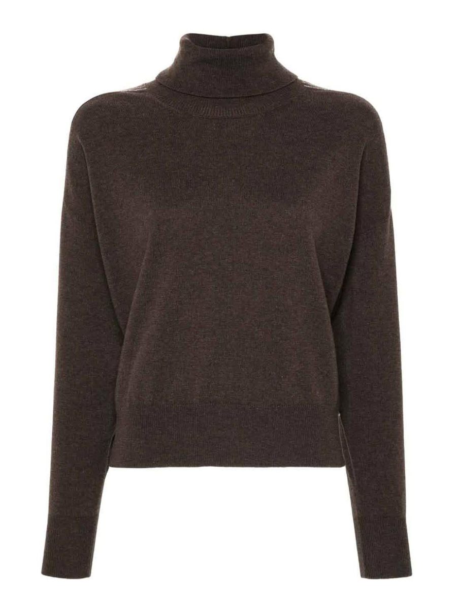 Peserico Pull Col Rond - Marron