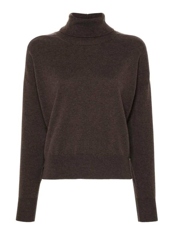 Peserico Pull Col Rond - Marron