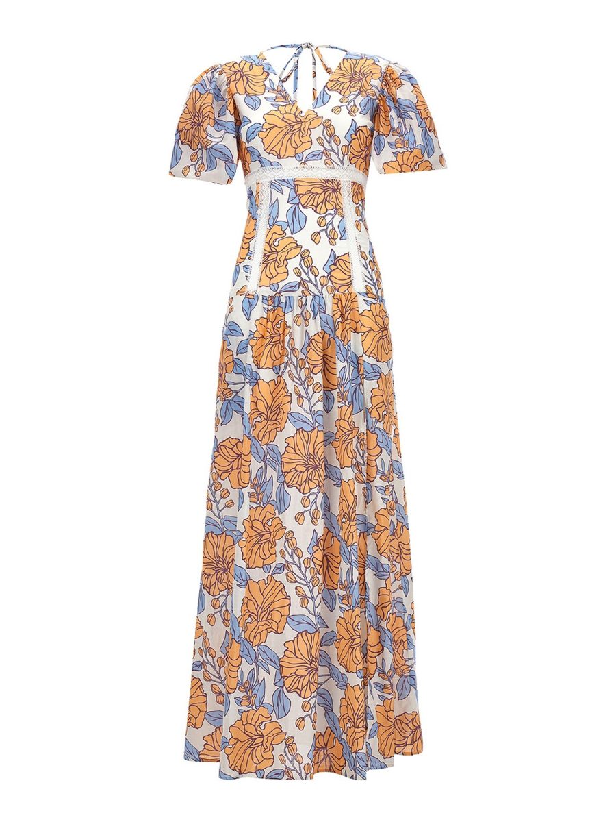 Le Twins Robe Au Genou - Multicolore