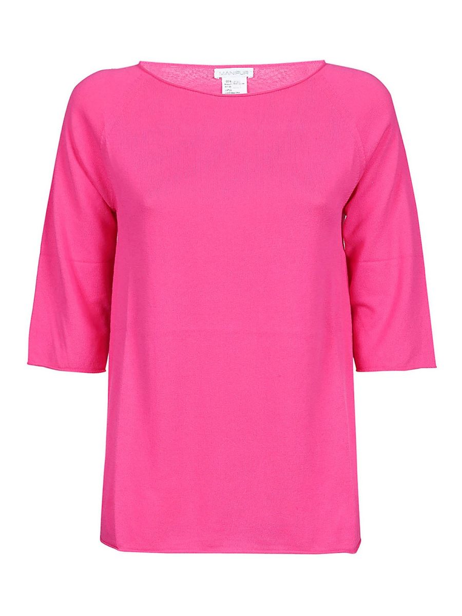 Manipur Cashmere Pull Col Rond - Multicolore
