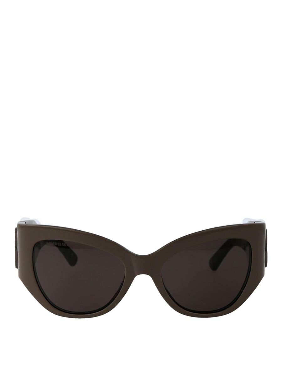 Balenciaga Lunettes De Soleil - Marron