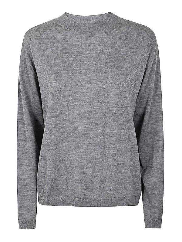 Semicouture Pull Col Rond - Gris