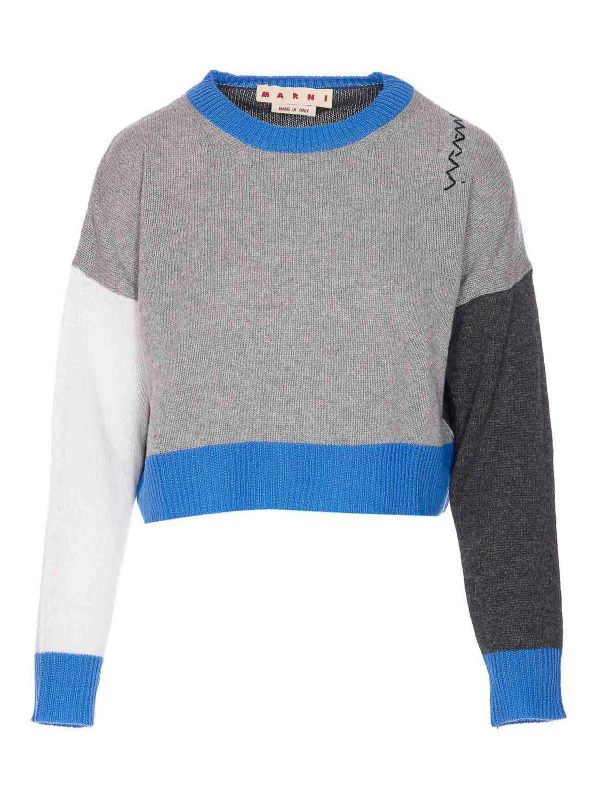 Marni Pull Col Rond - Gris