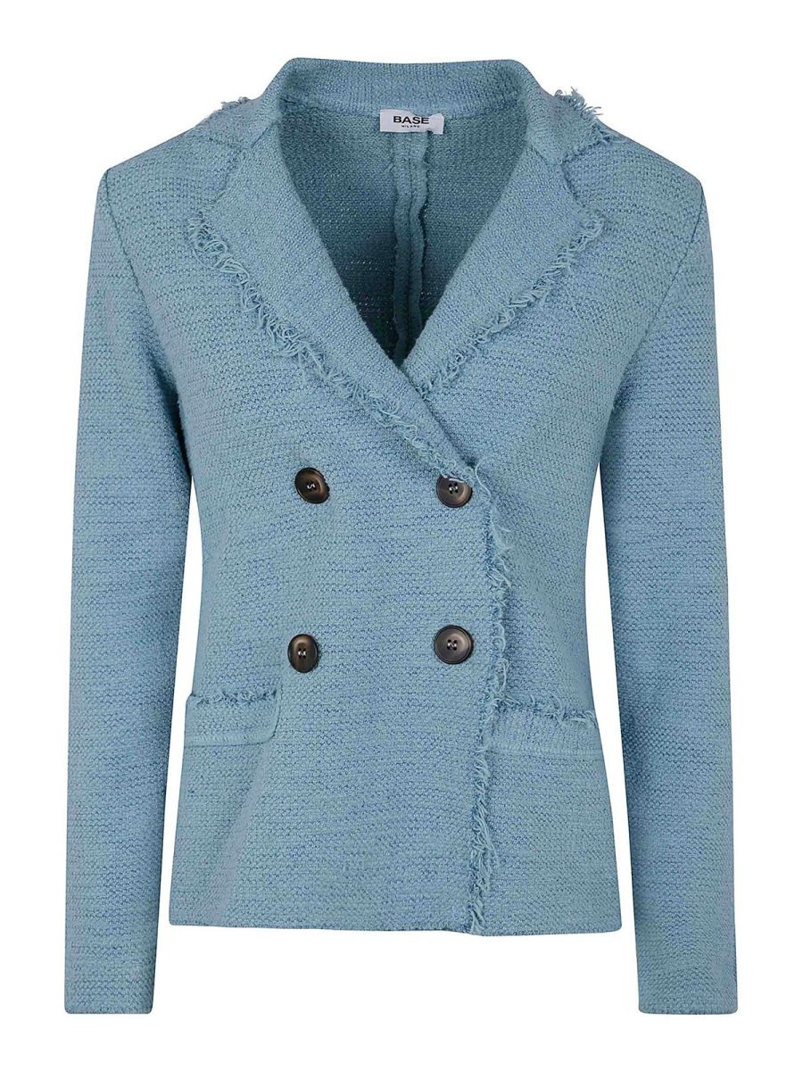Base Veste Casual - Bleu