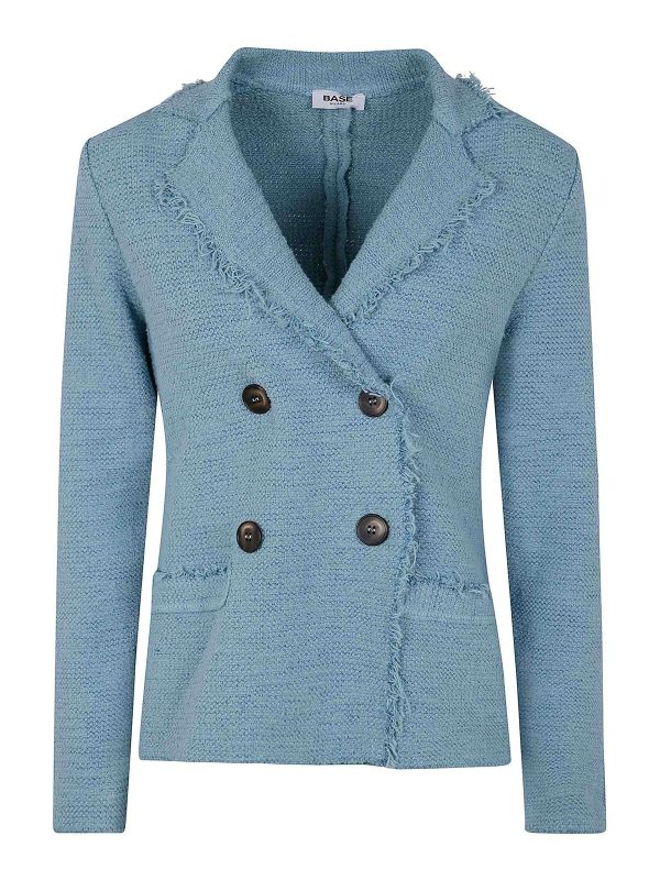 Base Veste Casual - Bleu