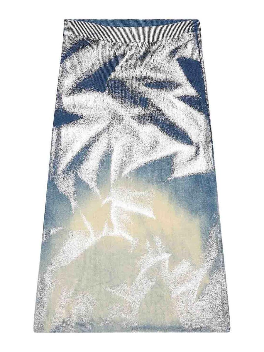 Diesel Jupe Midi - Bleu