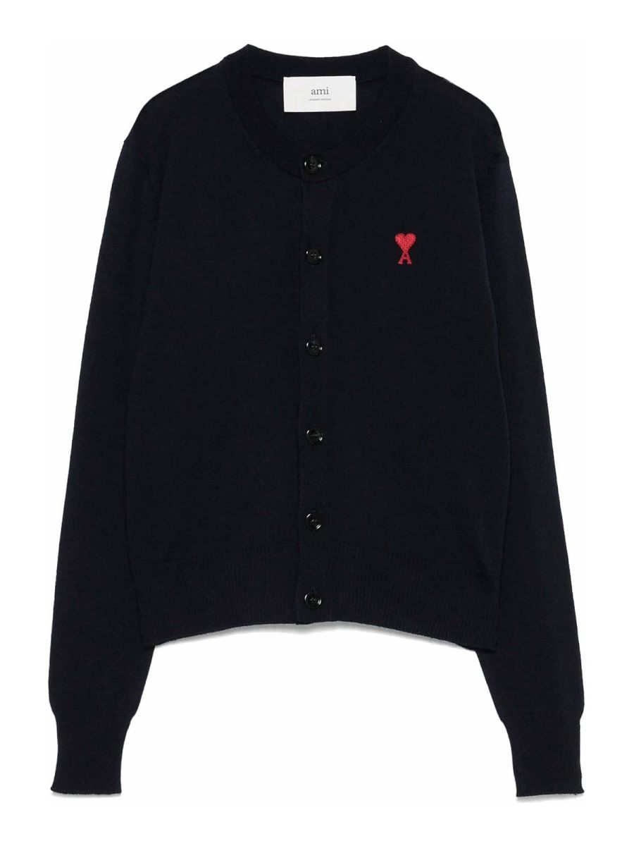 Ami Paris Cardigan - Bleu Foncé