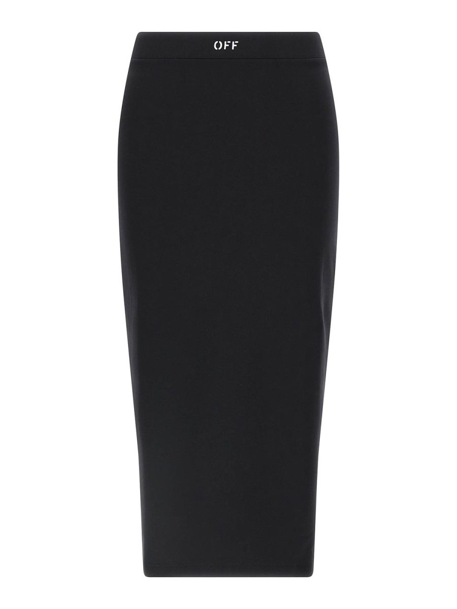 Off-White Jupe Midi - Noir