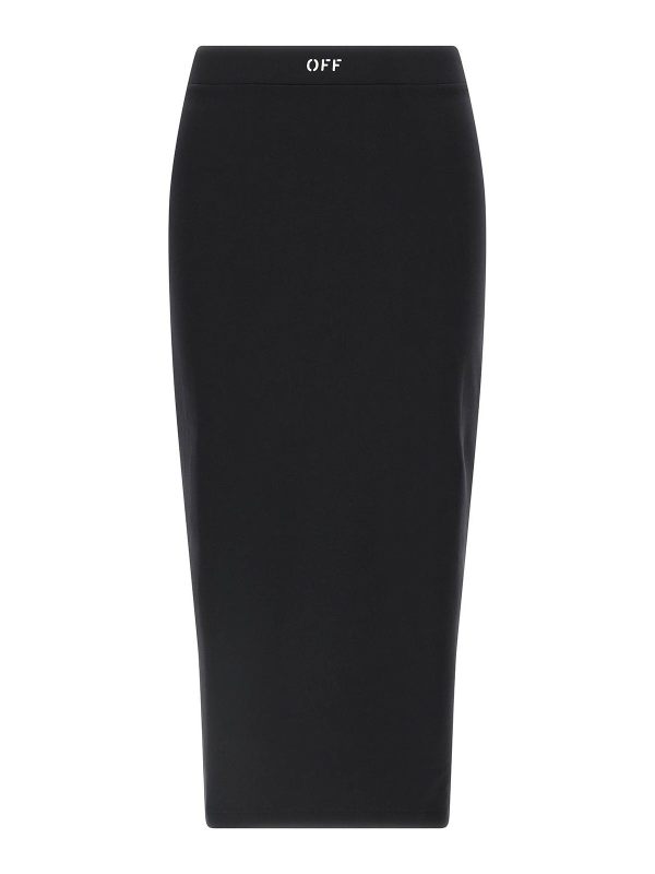 Off-White Jupe Midi - Noir
