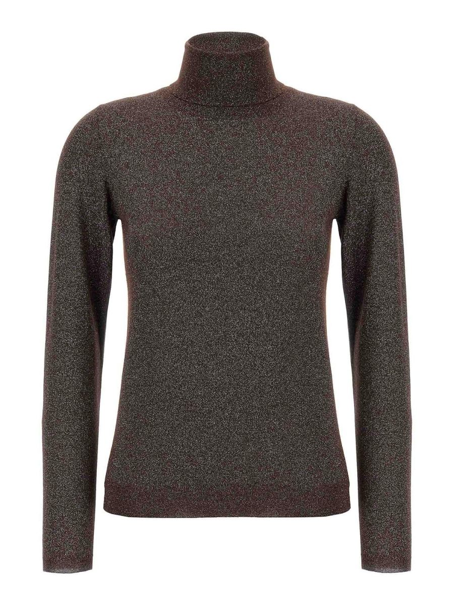 Brunello Cucinelli Pull Col Roulé - Marron