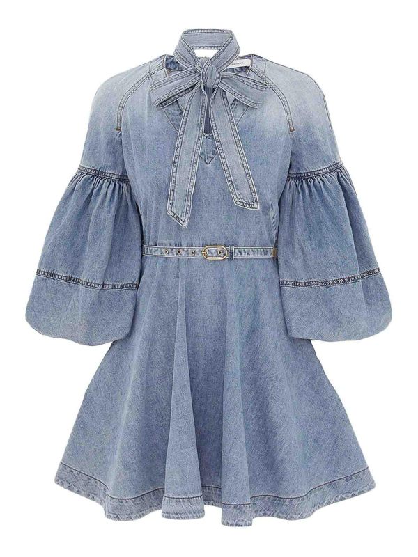 Zimmermann Robe Courte - Bleu