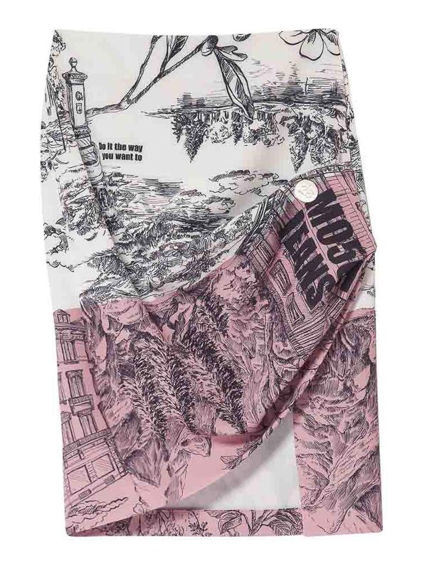 Moschino Jeans Jupe Midi - Multicolore