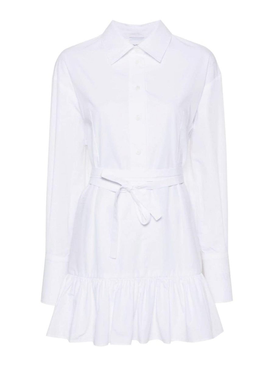 Patou Robe Au Genou - Blanc