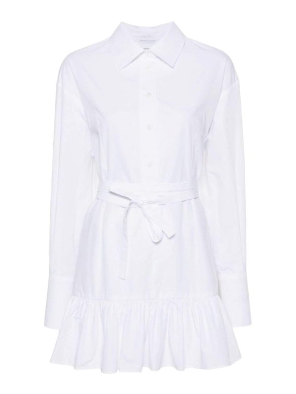 Patou Robe Au Genou - Blanc