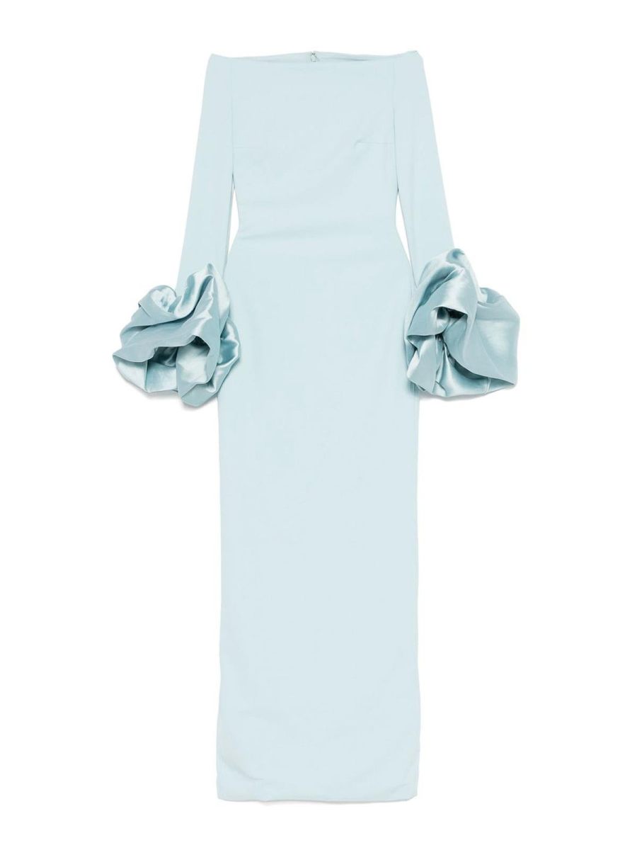 Solace London Maxi Robe - Bleu