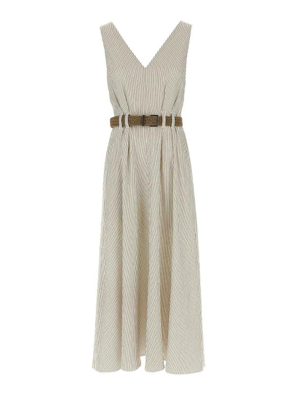 Brunello Cucinelli Robe De Soirée - Blanc