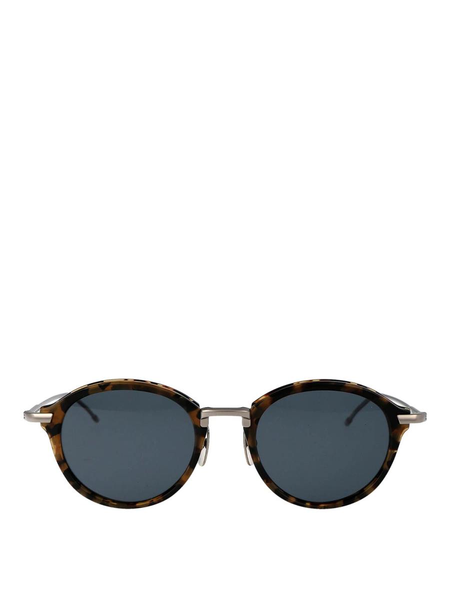 Thom Browne Lunettes De Soleil - Marron