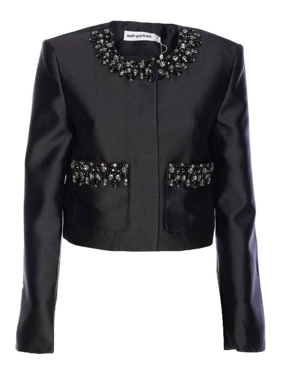 Self Portrait Veste Casual - Noir