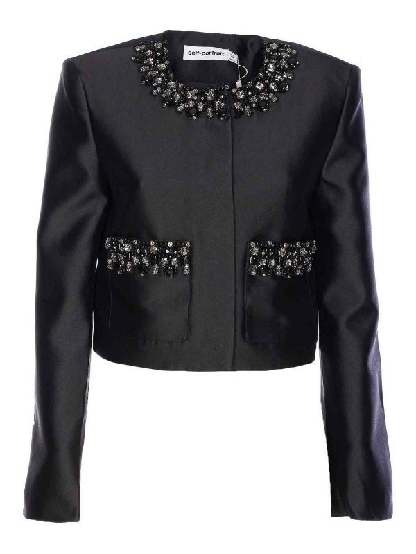 Self Portrait Veste Casual - Noir