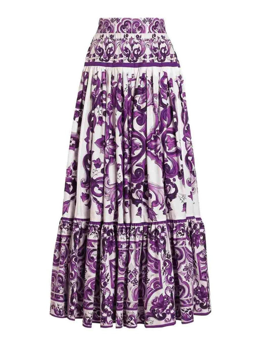 Dolce & Gabbana Jupe Longue - Blanc