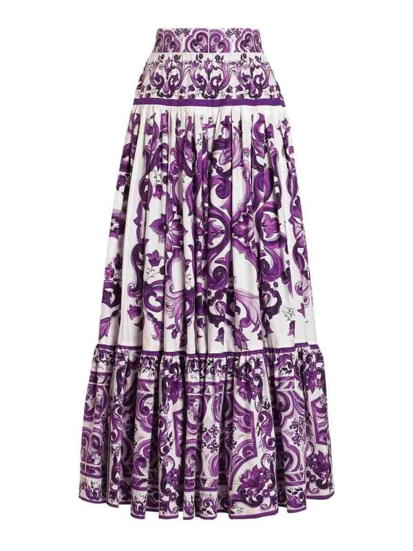 Dolce & Gabbana Jupe Longue - Blanc