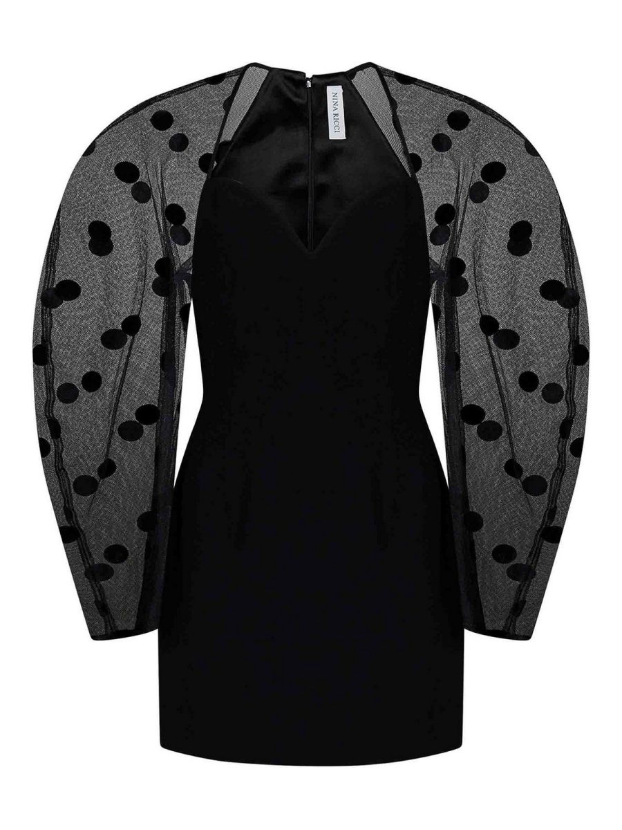 Nina Ricci Robe Courte - Noir