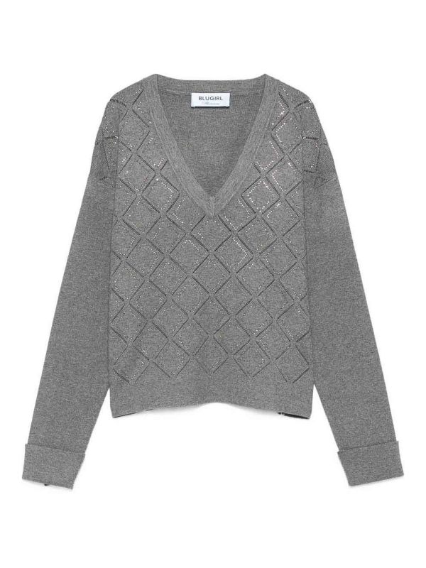 Blugirl Pull Col Roulé - Gris