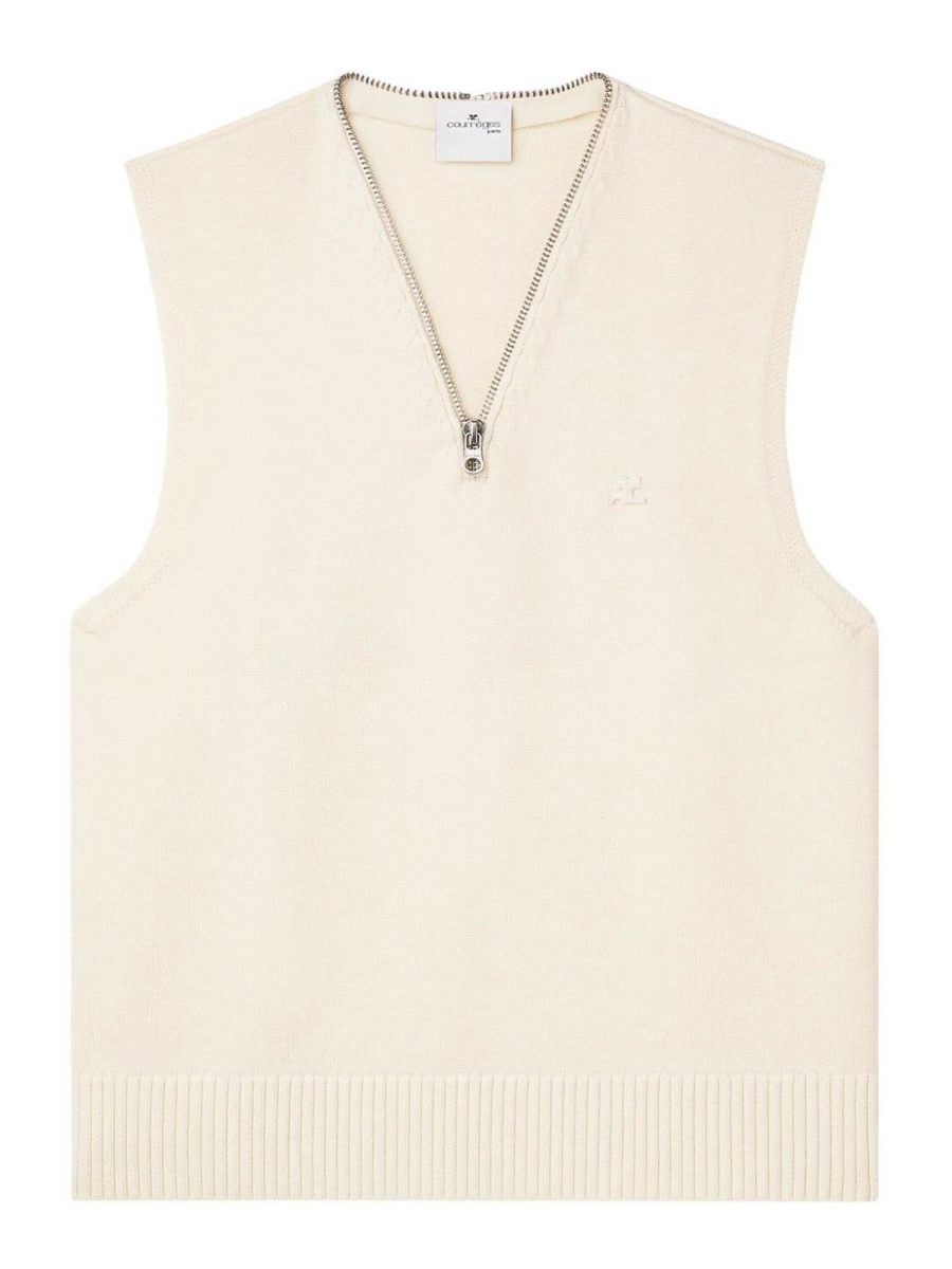Courreges Gilet - Blanc