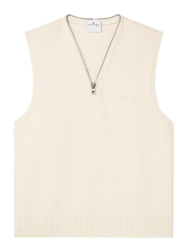 Courreges Gilet - Blanc