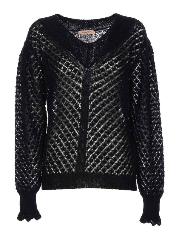 Twinset Pull Col Rond - Noir