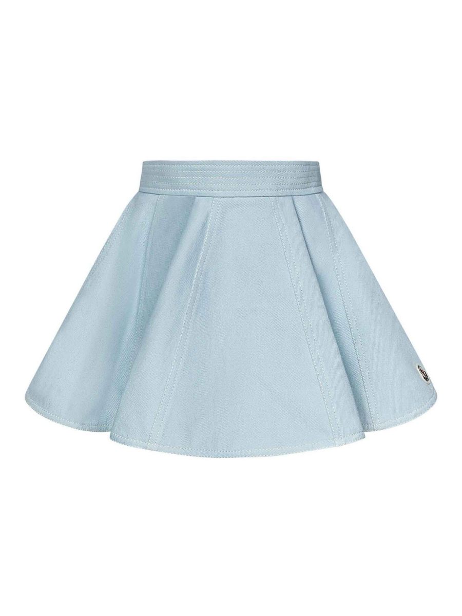 Moncler Jr Jupe Midi - Bleu