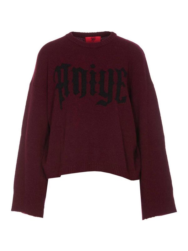 Aniye By Pull Col Rond - Rouge Brun