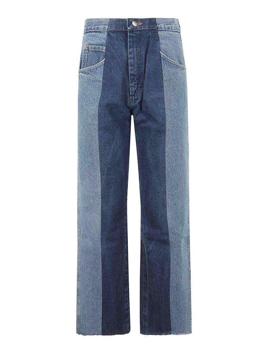 E. l.v. denim Jean Évasé - Bleu