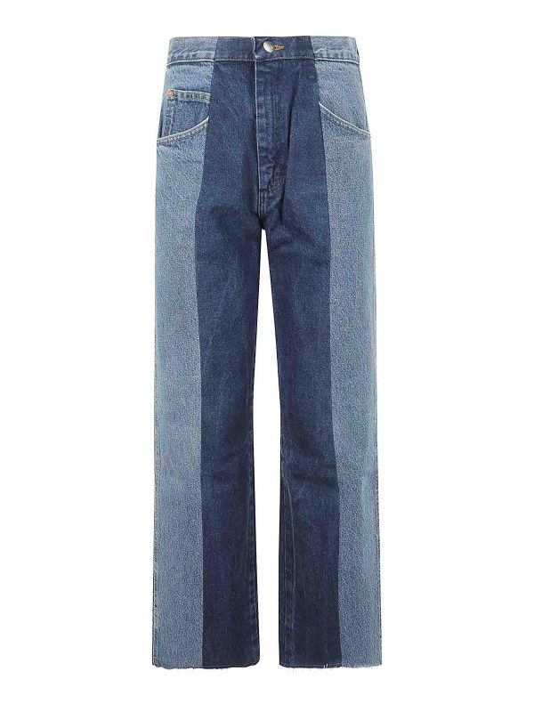 E. l.v. denim Jean Évasé - Bleu