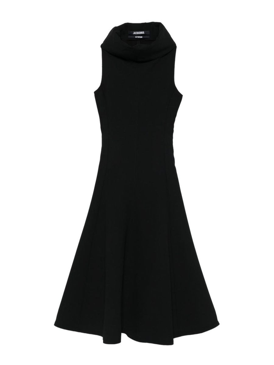 Jacquemus Robe Au Genou - Noir
