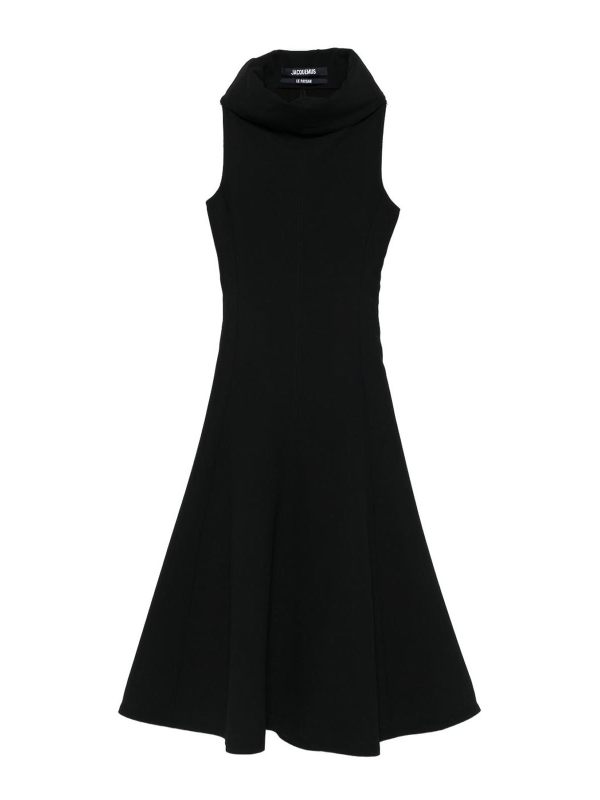Jacquemus Robe Au Genou - Noir