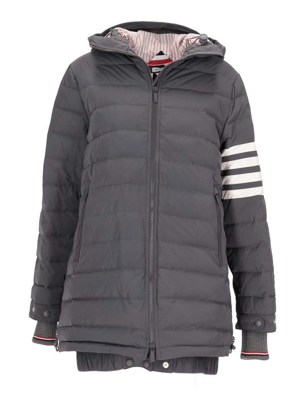 Thom Browne Blouson Rembourré - Gris