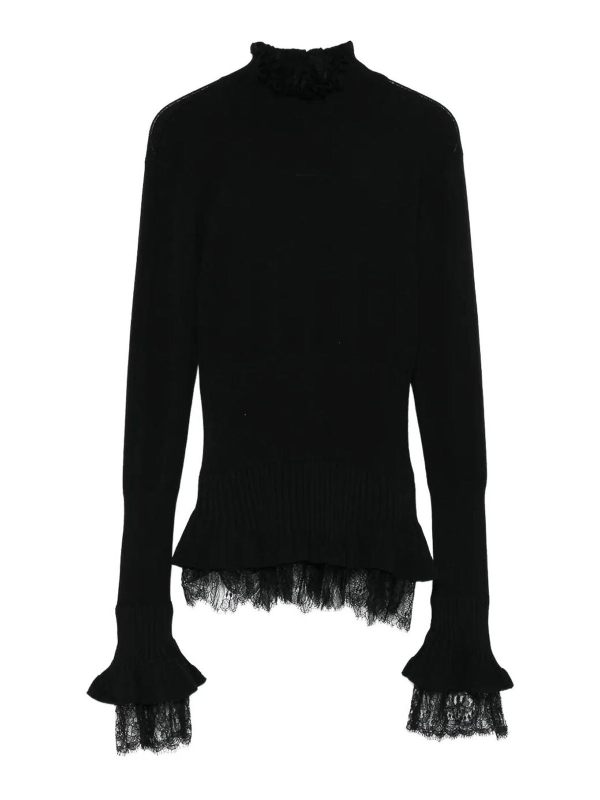 Ermanno Scervino Pull Col Rond - Noir