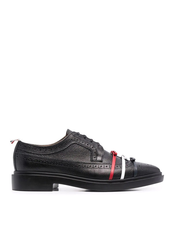 Thom Browne Chaussures À Lacets - Noir